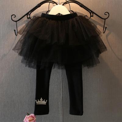 Girls Gauze Skirt Korean Cute Black Pants Baby Girl Wholesale