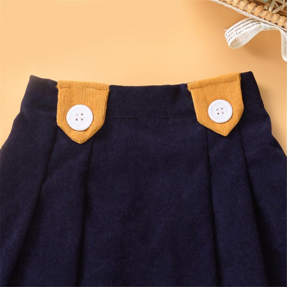 Girls A-line Black All Season Skirt Toddler Girl Wholesale Clothing