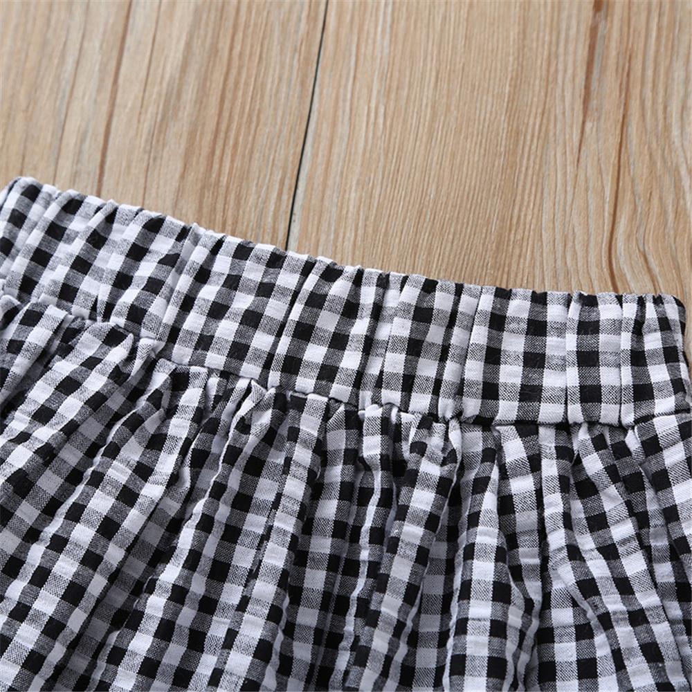 Girls A-line Plaid Skirt children's club wholesale