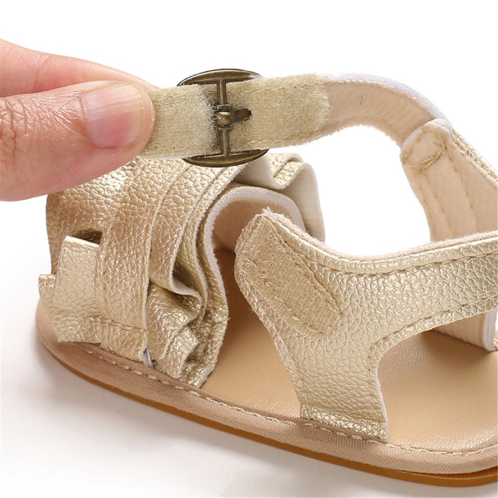 Baby Girls Adust Adjust Buckle Open Toe PU Sandals Wholesale Kids Shoes