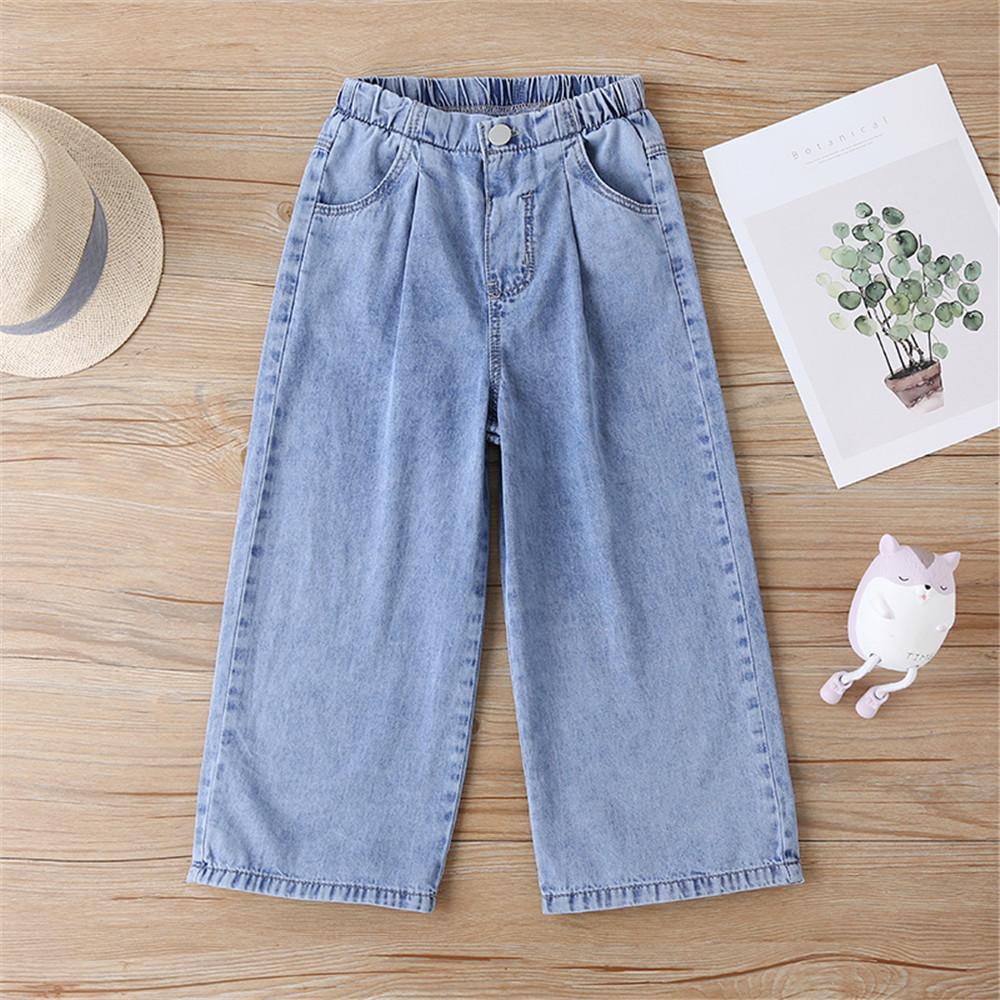 Girls All Season Solid Color Wig Leg Jeans wholesale childrens clothing online