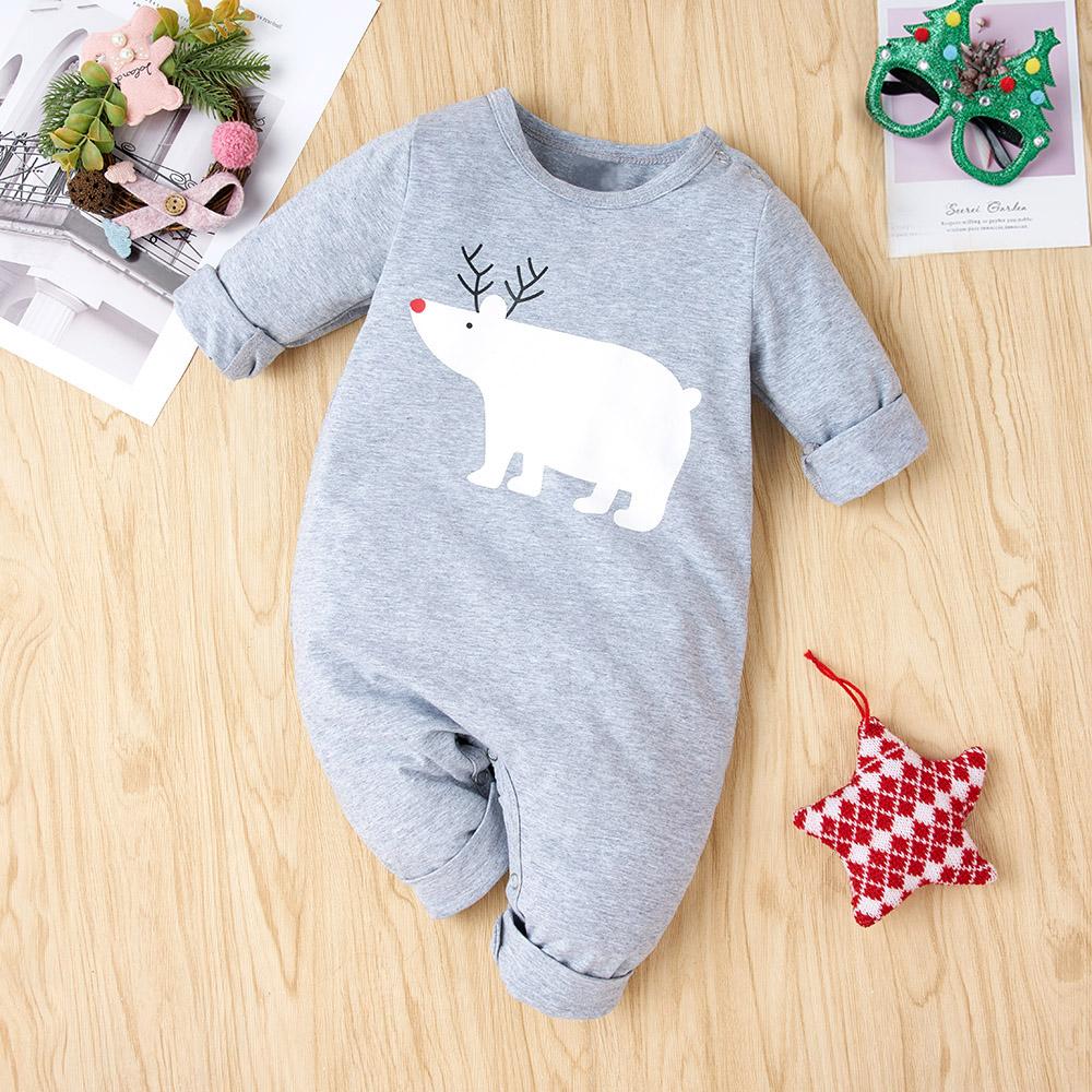 Baby Animal Cartoon Long Sleeve Romper baby wholesale clothing