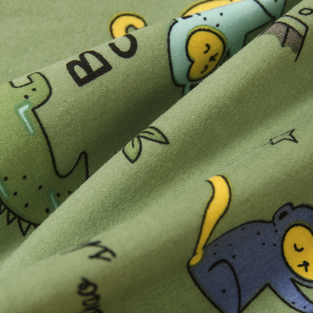 Boys Animal Cartoon Printed Long Sleeve Top & Pants children wholesale clothing