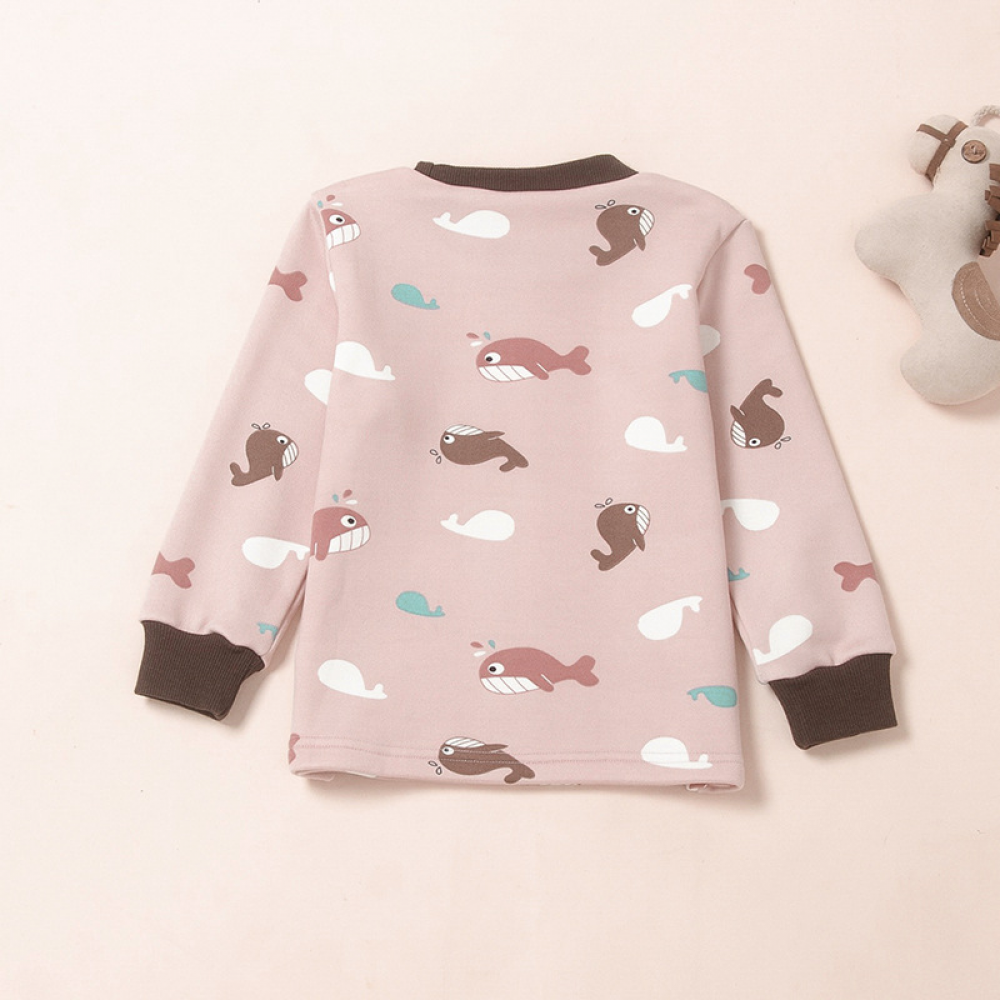 Children Animal Printed Long Sleeve Top & Pants wholesale kids boutique clothing