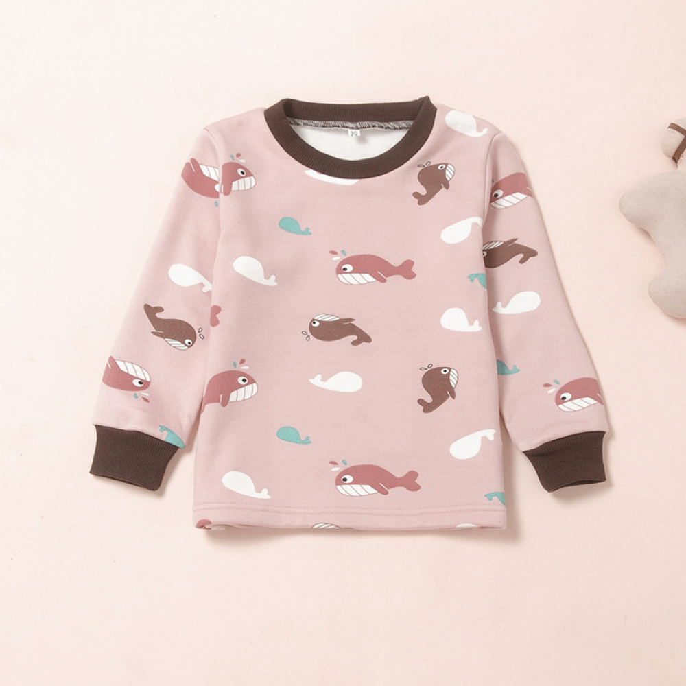 Children Animal Printed Long Sleeve Top & Pants wholesale kids boutique clothing