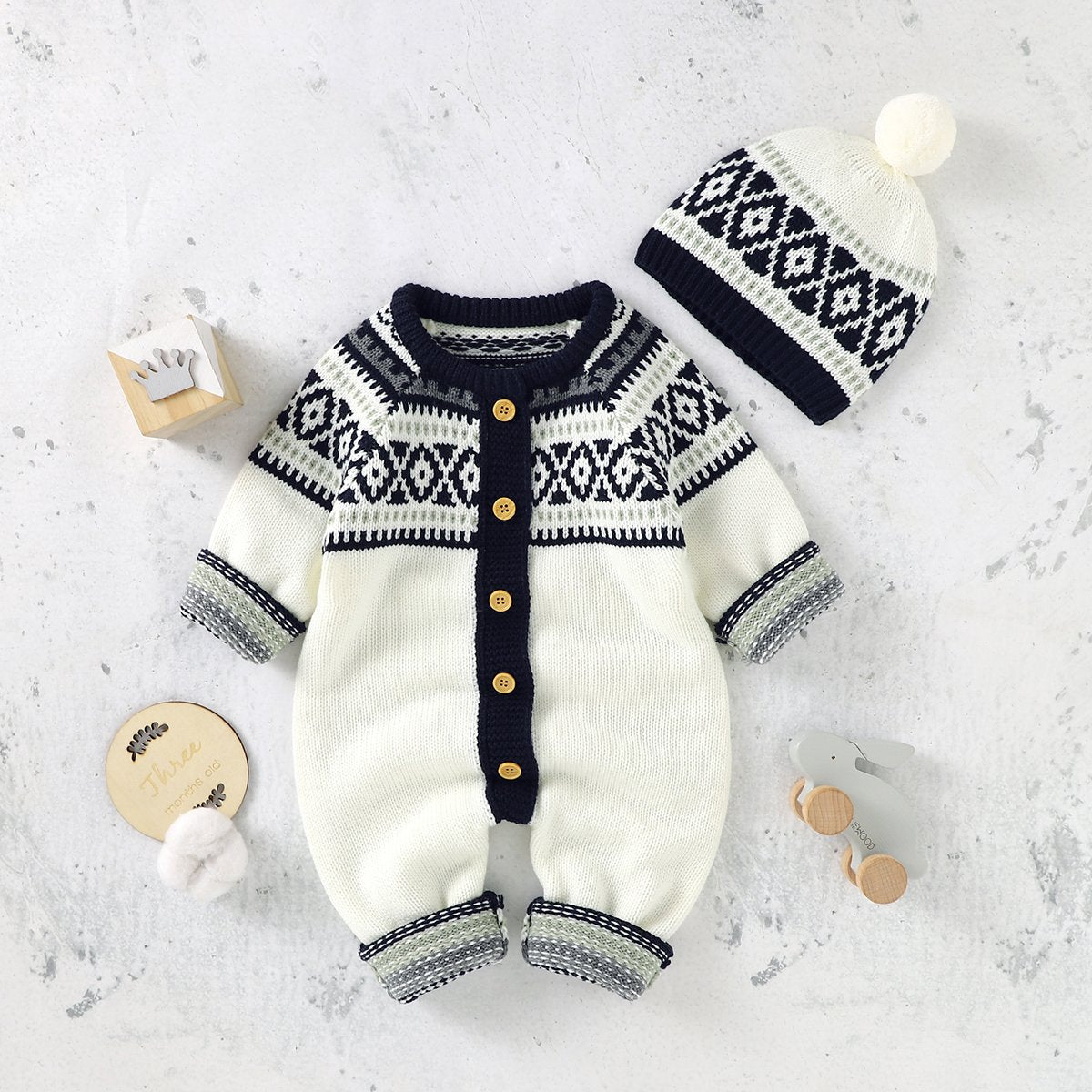 Babies And Toddlers Christmas Style One-Piece Romper And Hooded Romper Suit Baby Wholesale Clothing