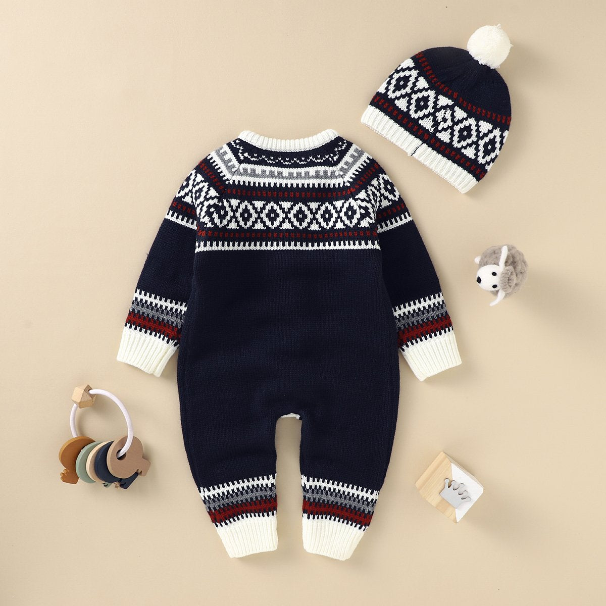 Babies And Toddlers Christmas Style One-Piece Romper And Hooded Romper Suit Baby Wholesale Clothing