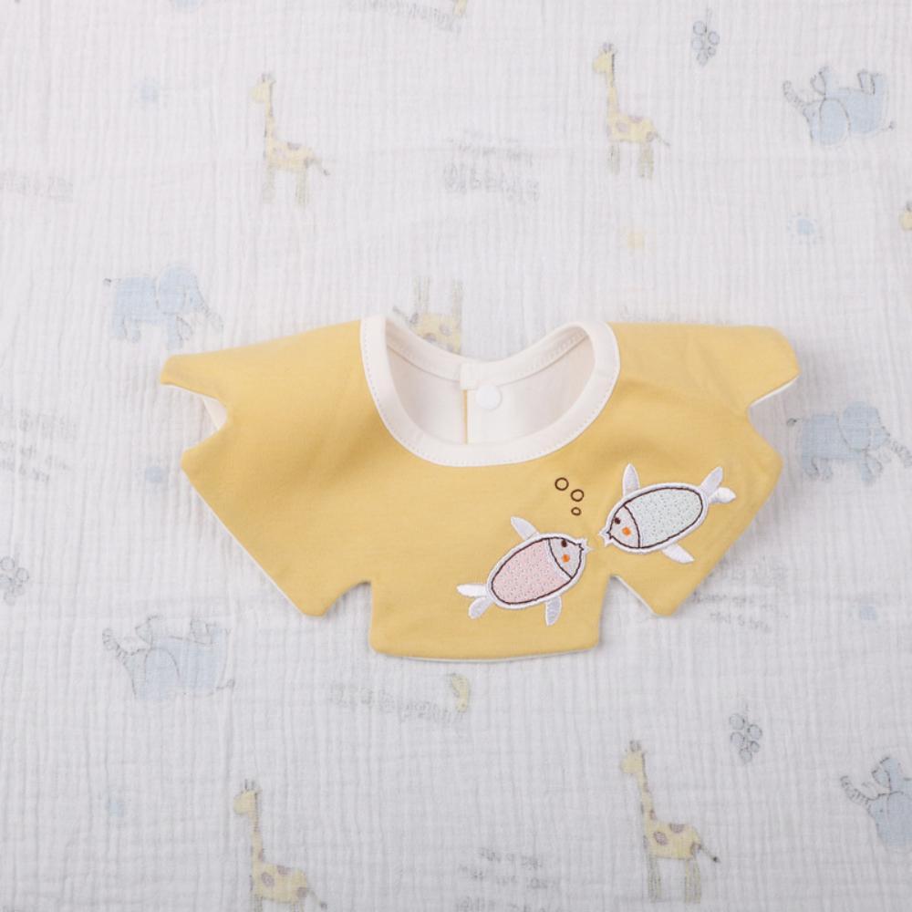 MOQ Baby 3PCS Cotton Cartoon Waterproof Saliva Towel Bib Baby Accessories Wholesale