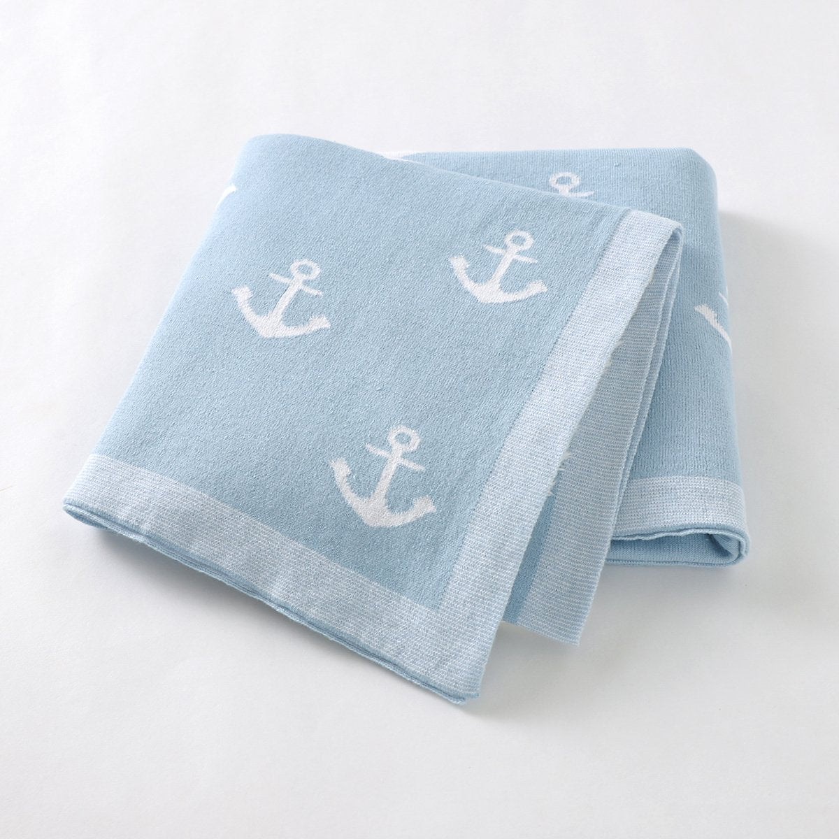 Baby Cartoon Knitted Boat Spear Hold Blanket Newborn Windproof Duvet Blanket Wholesale Baby