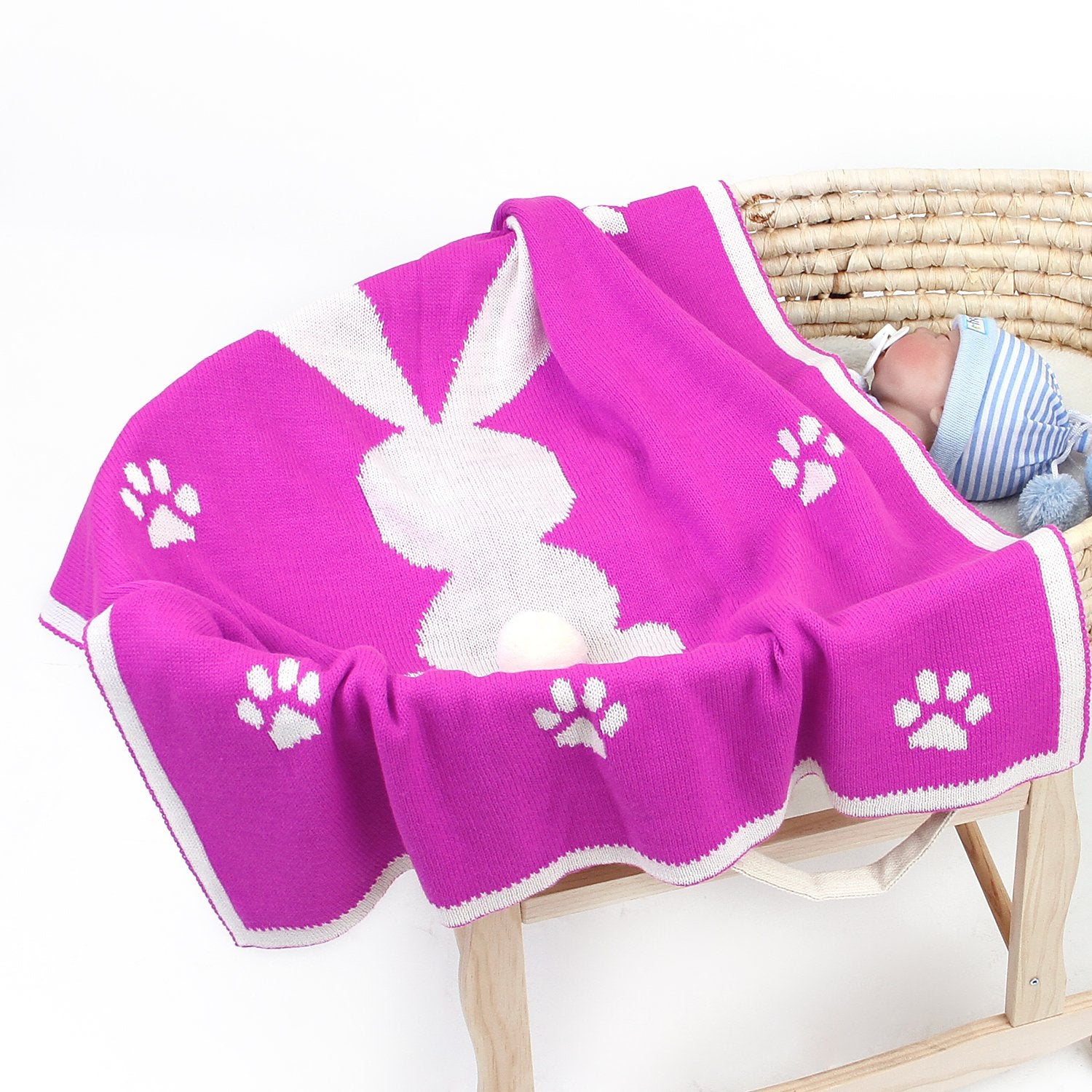 Baby Cartoon Three-Dimensional Bunny Blanket Cover Blanket Baby Blanket Wholesale Baby