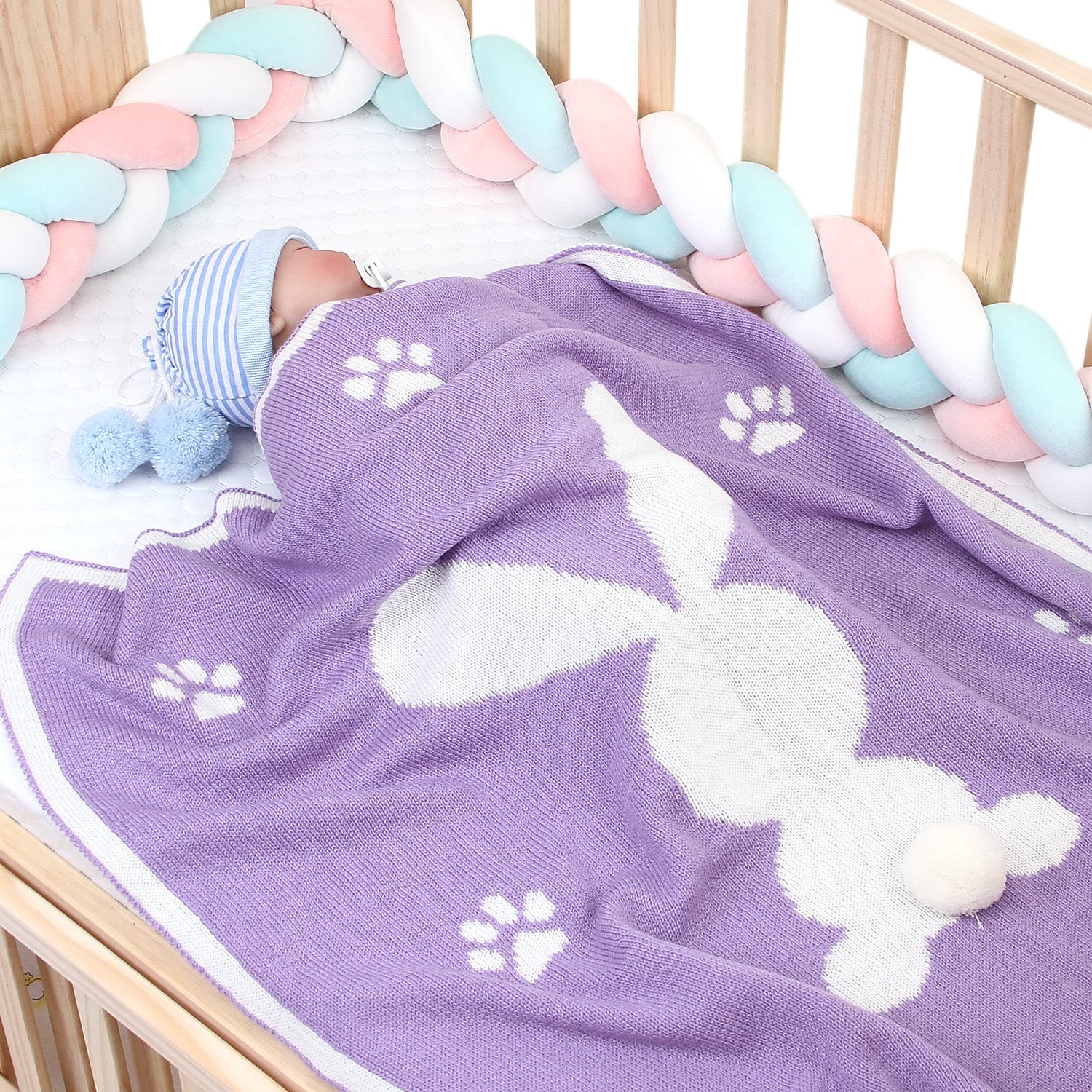 Baby Cartoon Three-Dimensional Bunny Blanket Cover Blanket Baby Blanket Wholesale Baby