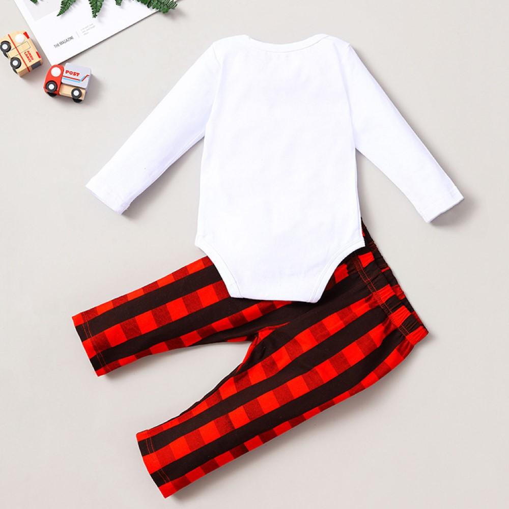 Baby Girls Christmas Letter Printed Romper & Pants Baby Wholesale Suppliers