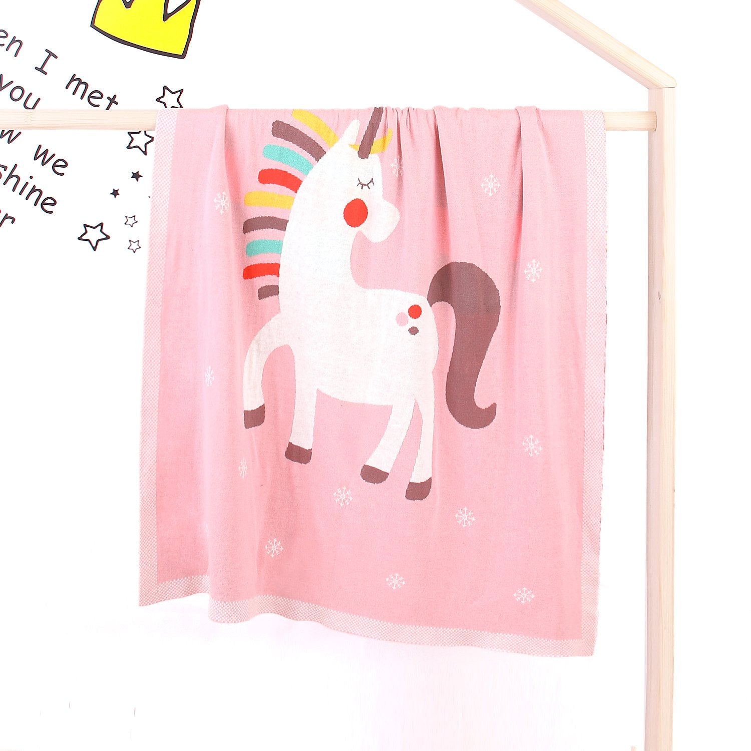 Baby Holding Blanket Cute Unicorn Blanket Air Conditioning Blanket Children Knitted Cover Blanket Wholesale Baby