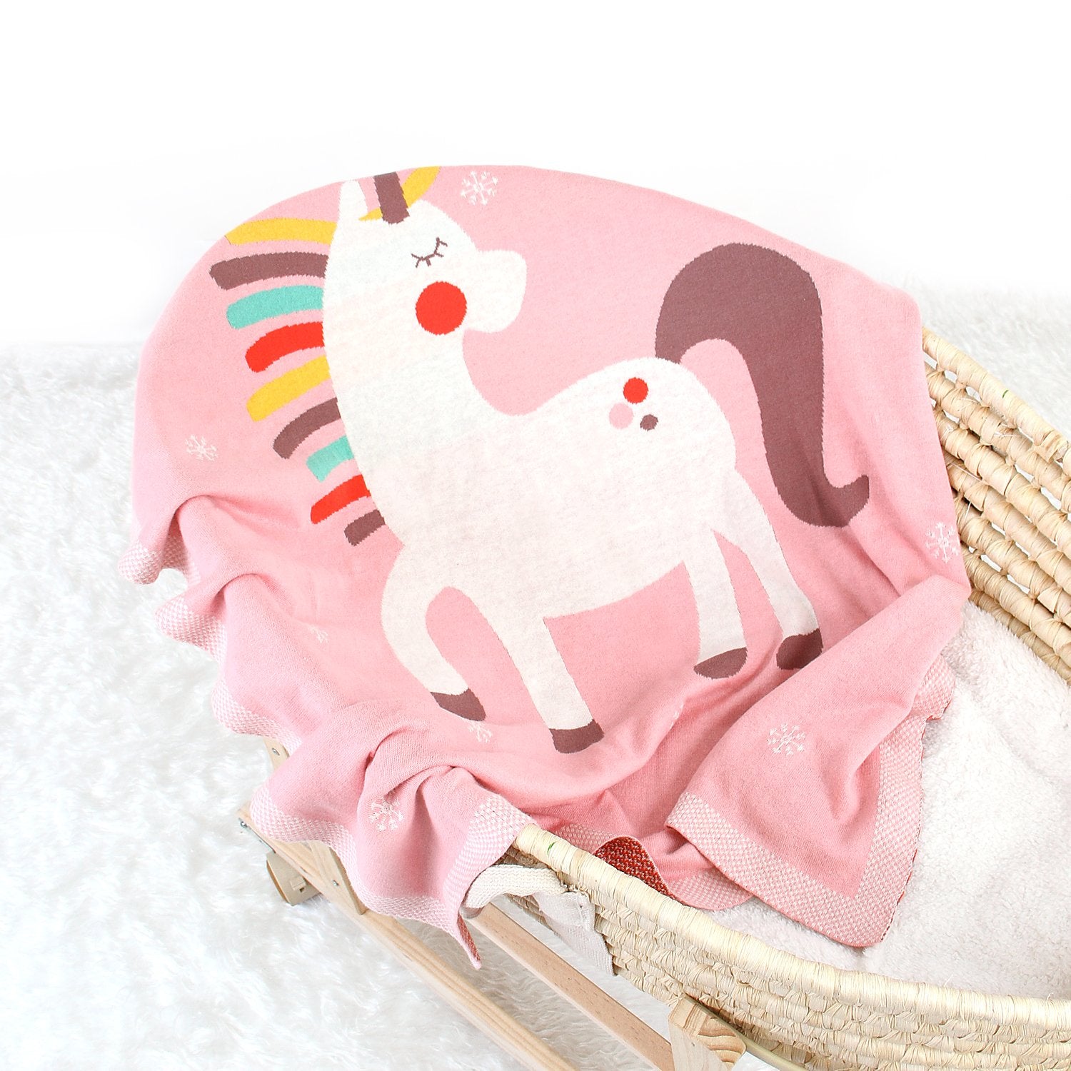 Baby Holding Blanket Cute Unicorn Blanket Air Conditioning Blanket Children Knitted Cover Blanket Wholesale Baby