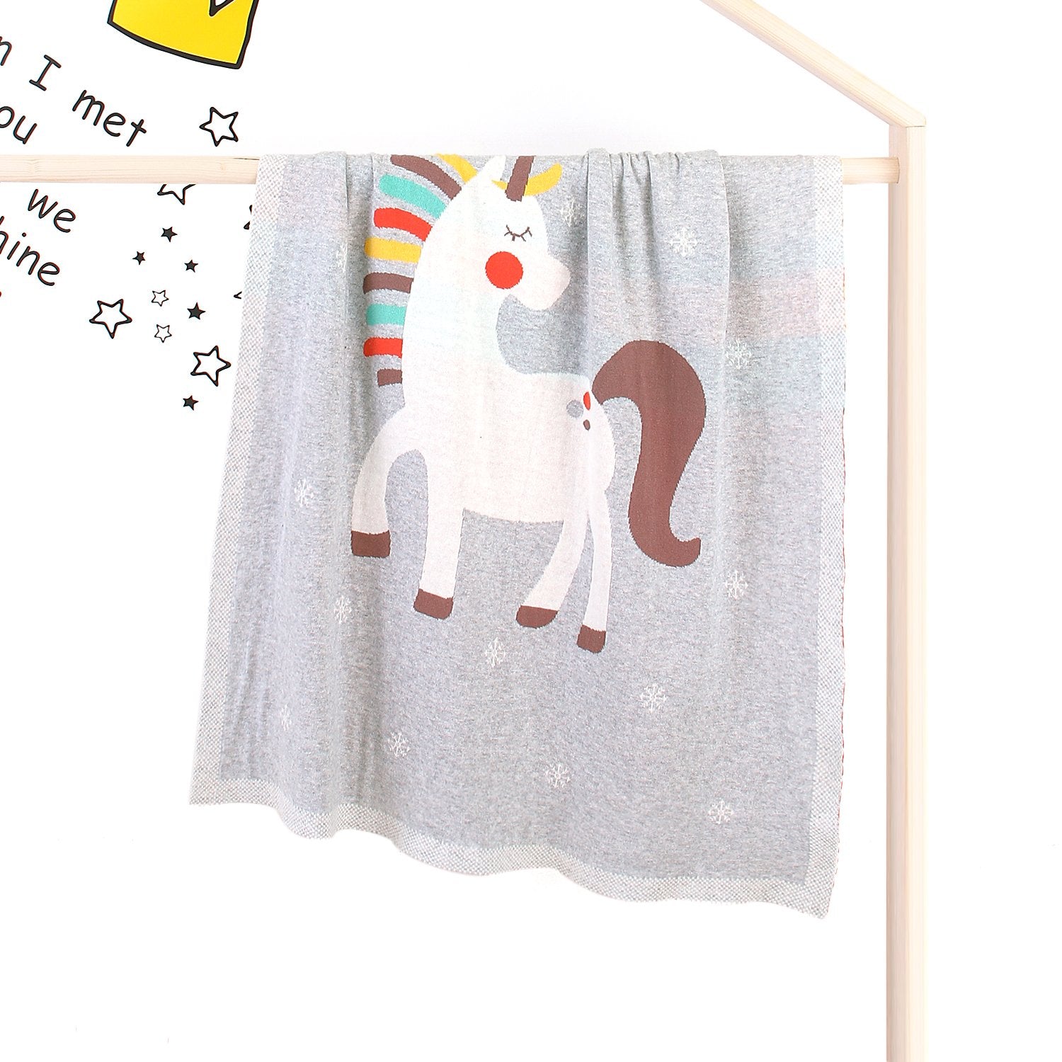 Baby Holding Blanket Cute Unicorn Blanket Air Conditioning Blanket Children Knitted Cover Blanket Wholesale Baby