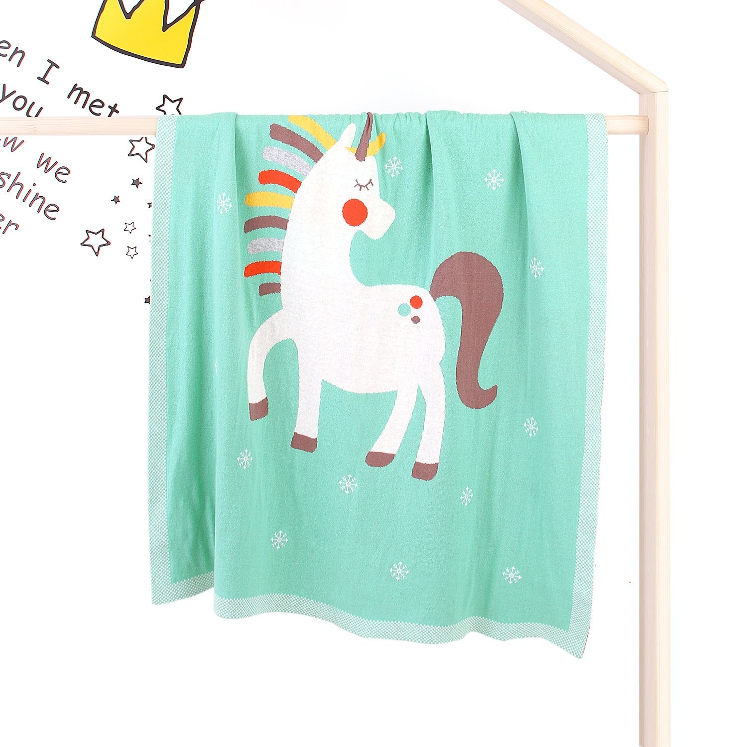 Baby Holding Blanket Cute Unicorn Blanket Air Conditioning Blanket Children Knitted Cover Blanket Wholesale Baby