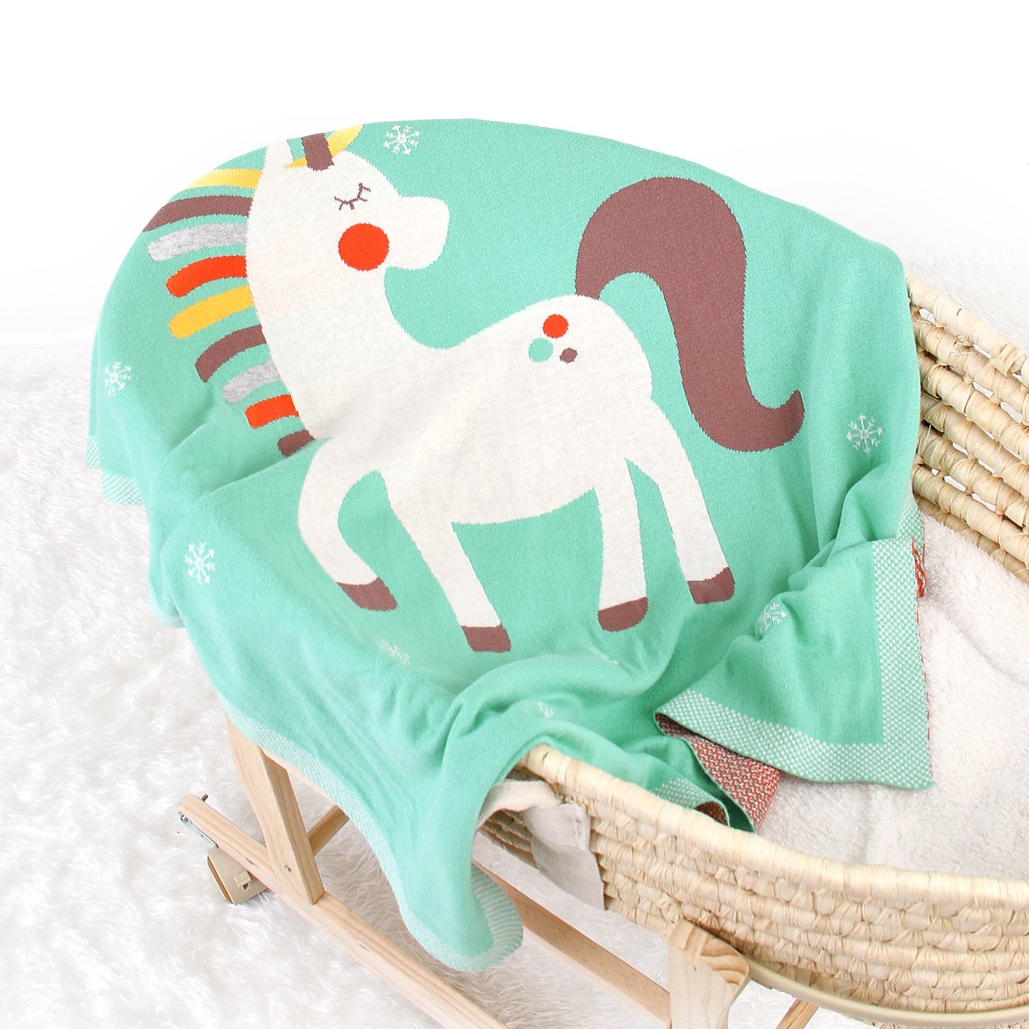 Baby Holding Blanket Cute Unicorn Blanket Air Conditioning Blanket Children Knitted Cover Blanket Wholesale Baby