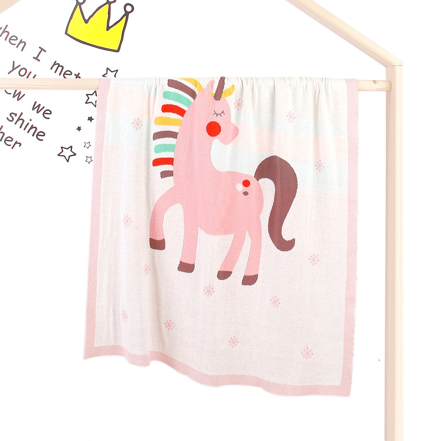 Baby Holding Blanket Cute Unicorn Blanket Air Conditioning Blanket Children Knitted Cover Blanket Wholesale Baby