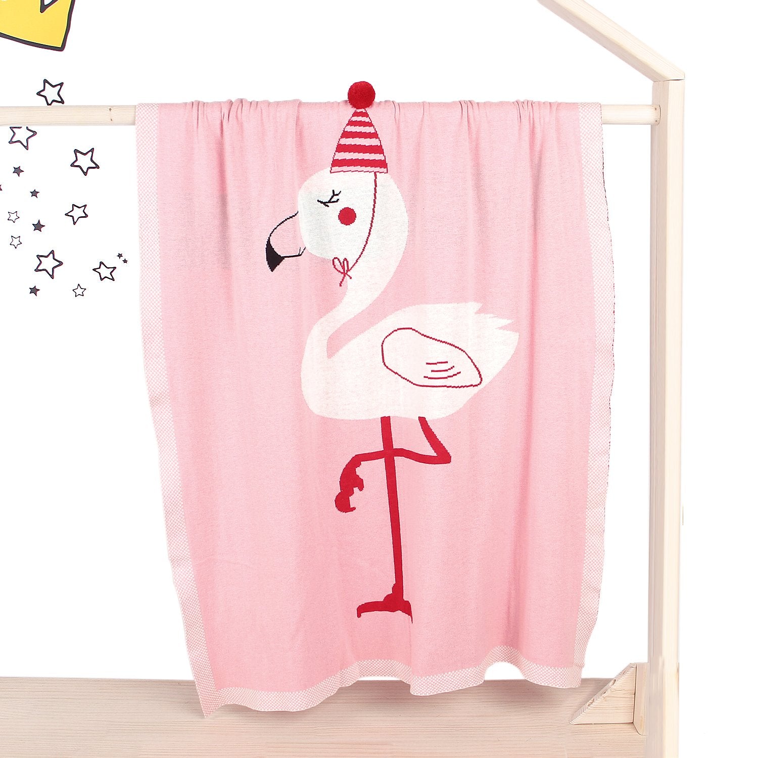 Baby Holding Blanket Stereo Flamingo Blanket Air Conditioning Blanket Children Knitted Cover Blanket Wholesale Baby