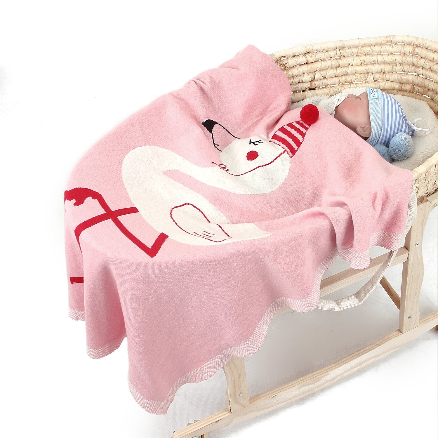 Baby Holding Blanket Stereo Flamingo Blanket Air Conditioning Blanket Children Knitted Cover Blanket Wholesale Baby