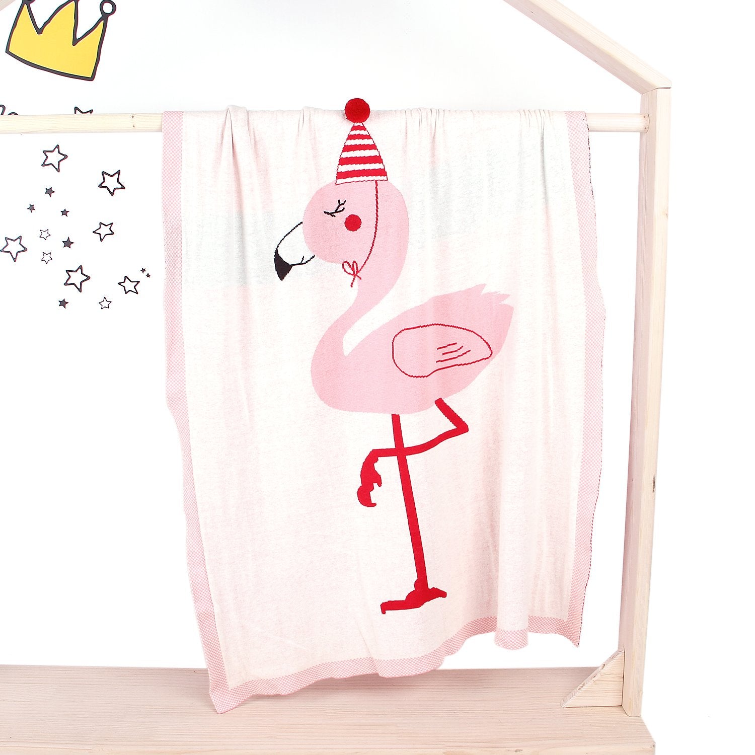 Baby Holding Blanket Stereo Flamingo Blanket Air Conditioning Blanket Children Knitted Cover Blanket Wholesale Baby