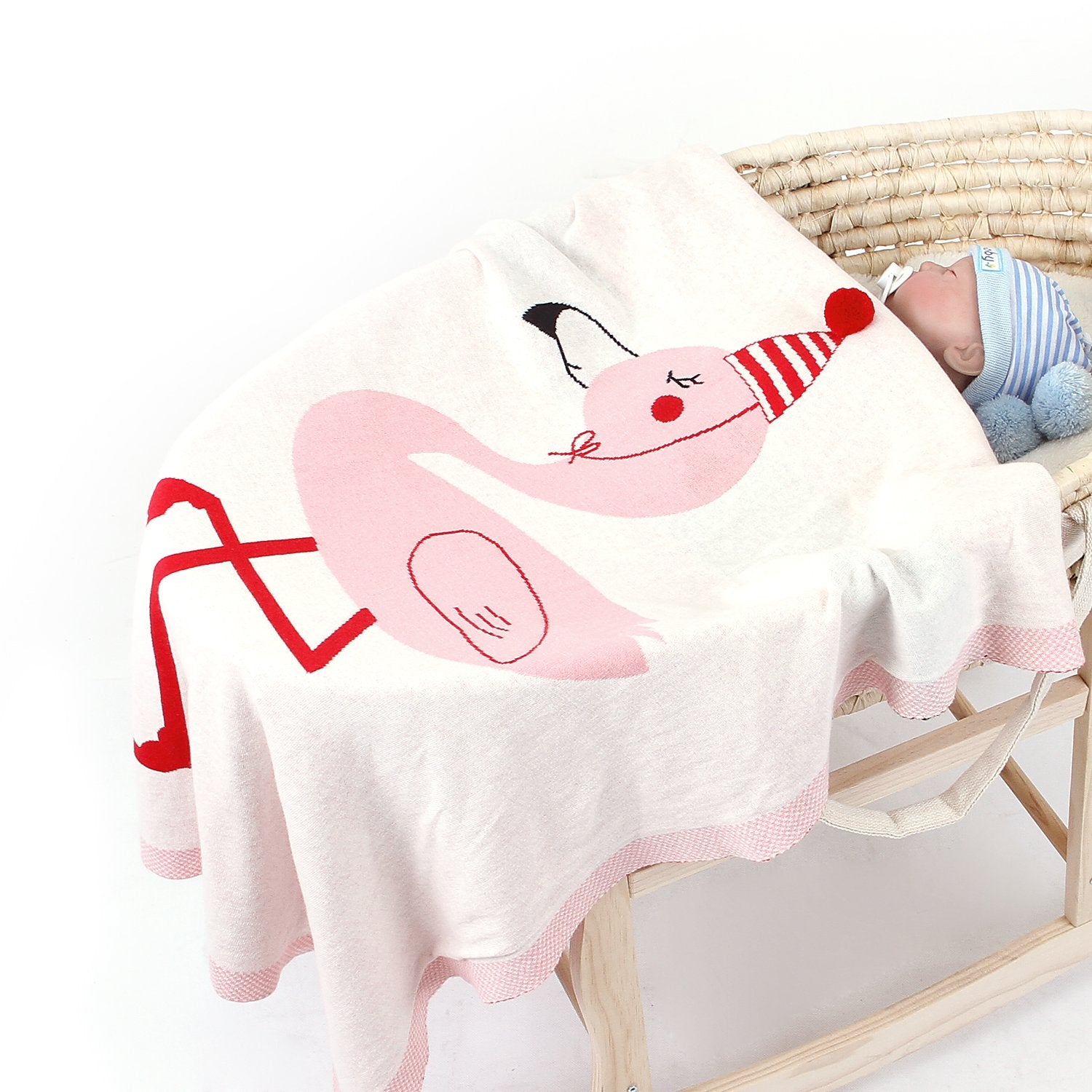 Baby Holding Blanket Stereo Flamingo Blanket Air Conditioning Blanket Children Knitted Cover Blanket Wholesale Baby