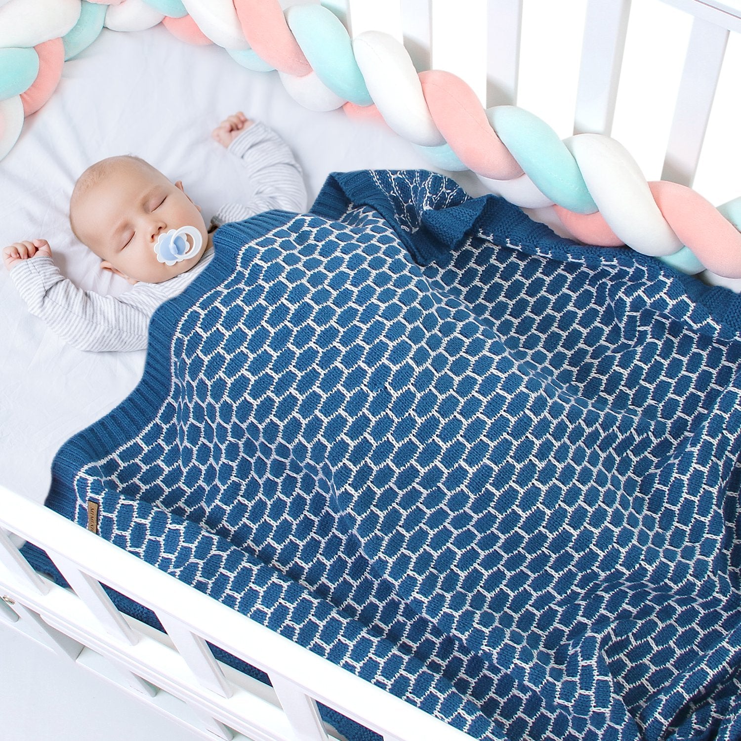 Baby Plaid Knitted Blanket Cover Wholesale Baby Clothes