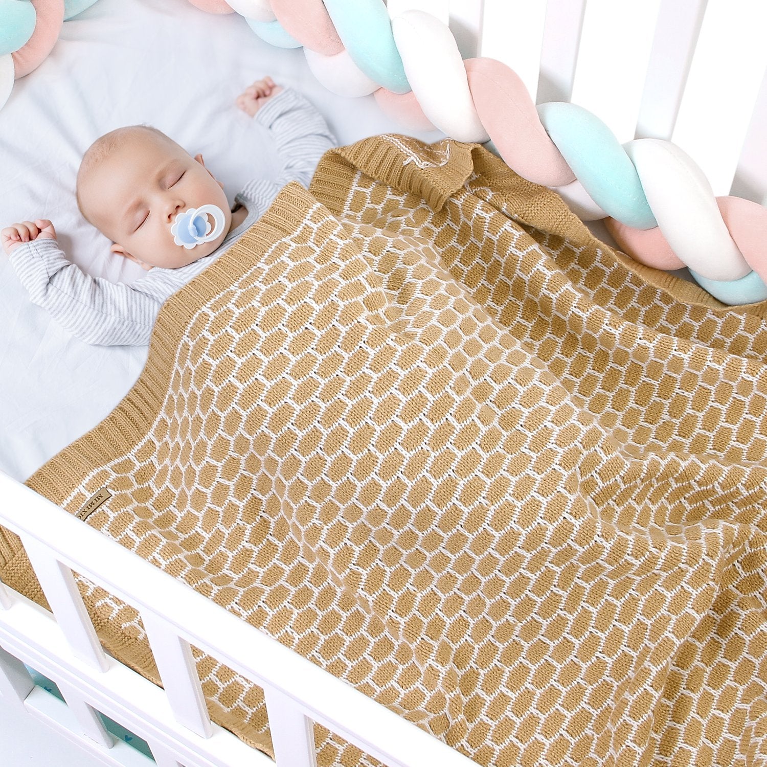 Baby Plaid Knitted Blanket Cover Wholesale Baby Clothes