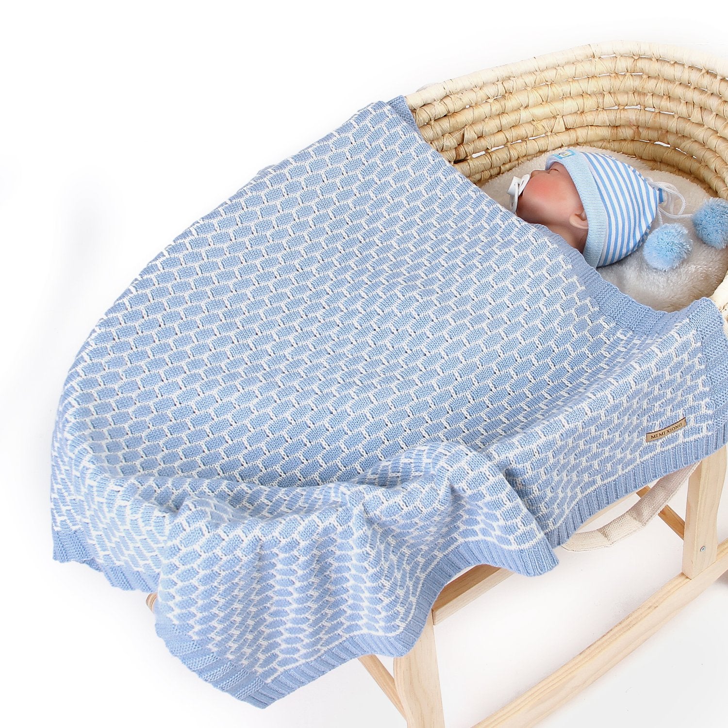 Baby Plaid Knitted Blanket Cover Wholesale Baby Clothes