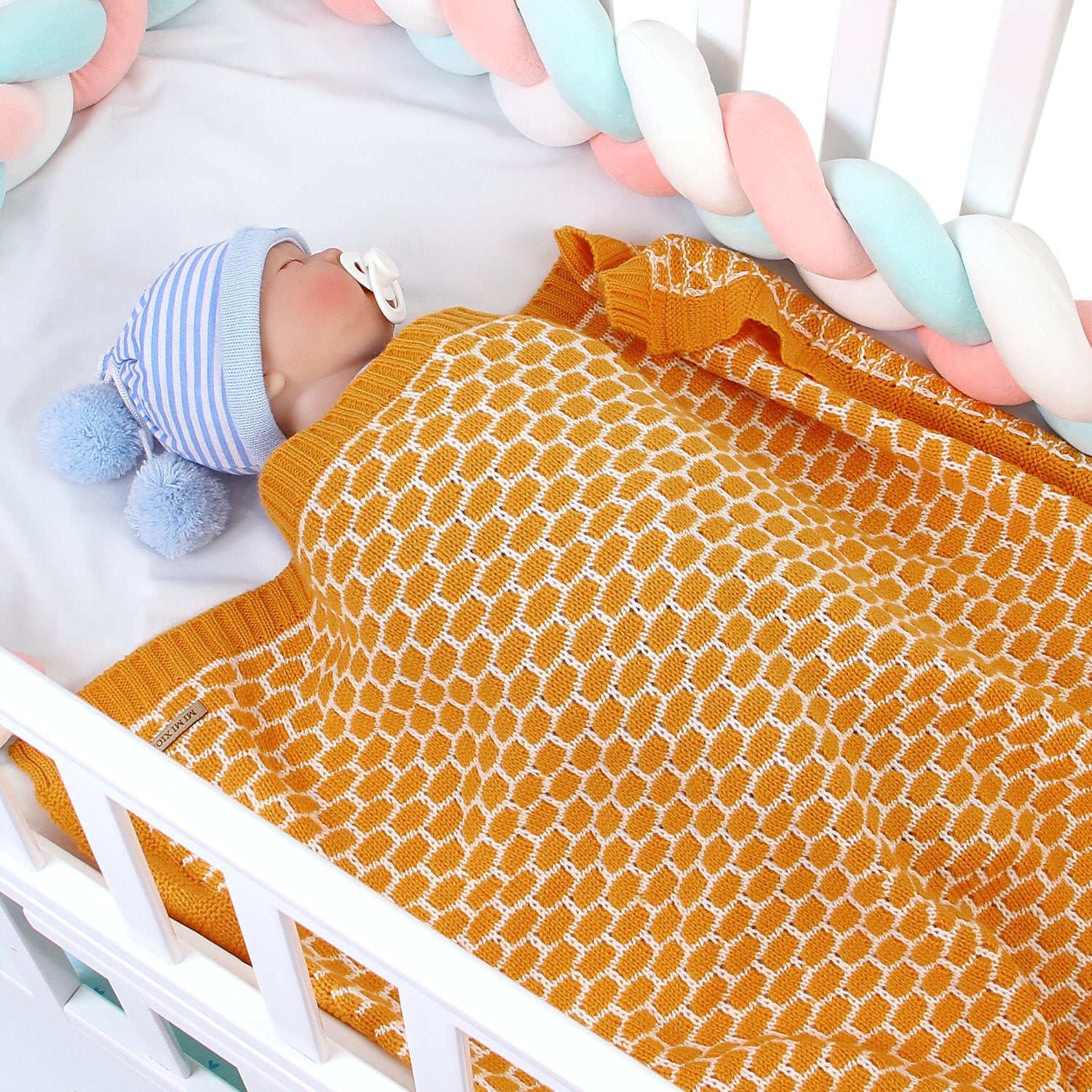 Baby Plaid Knitted Blanket Cover Wholesale Baby Clothes