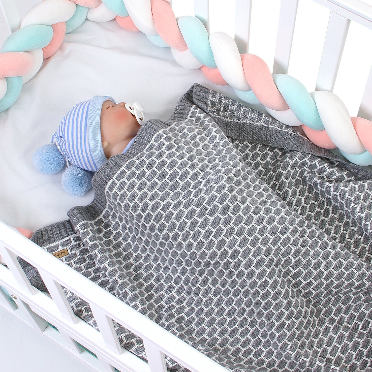 Baby Plaid Knitted Blanket Cover Wholesale Baby Clothes