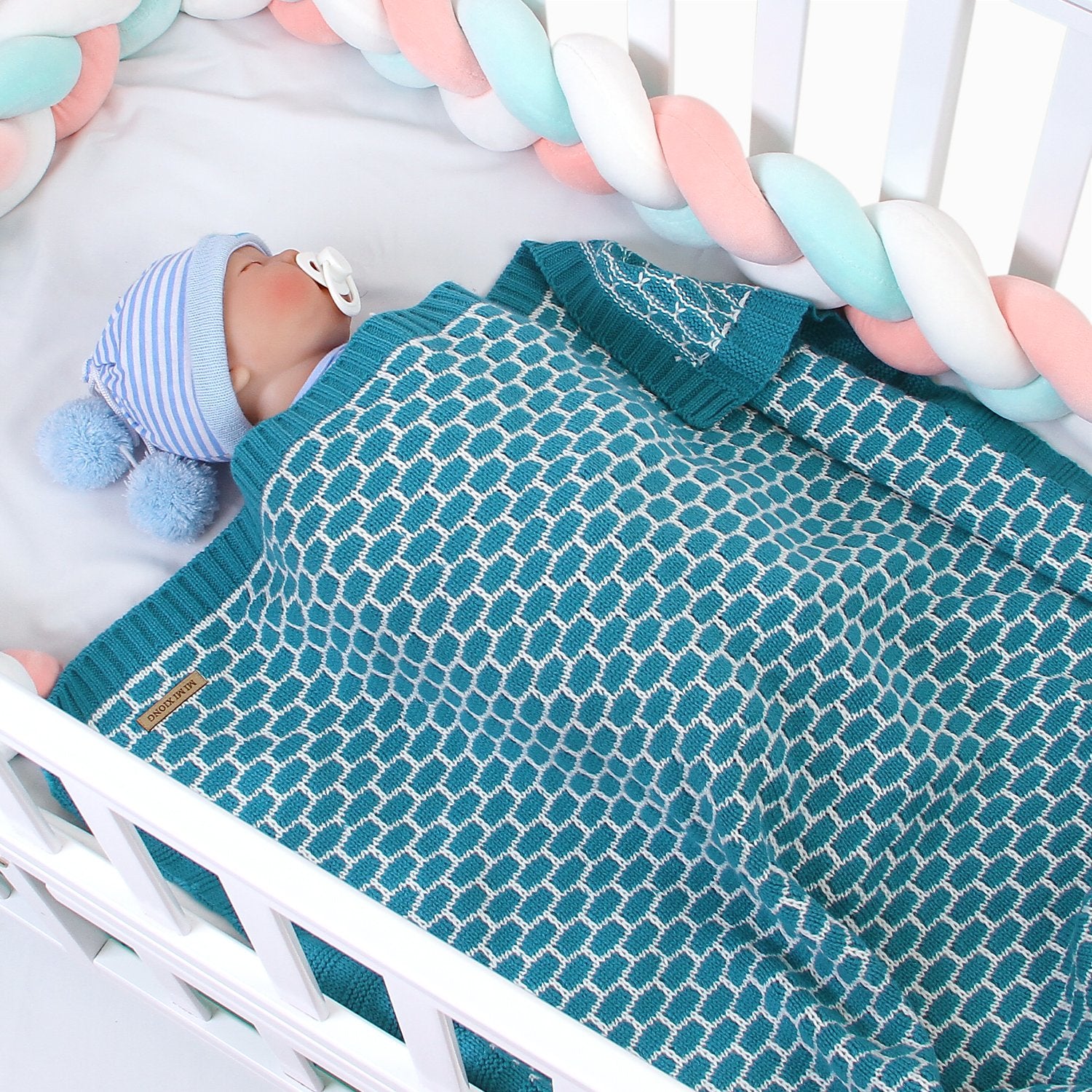 Baby Plaid Knitted Blanket Cover Wholesale Baby Clothes