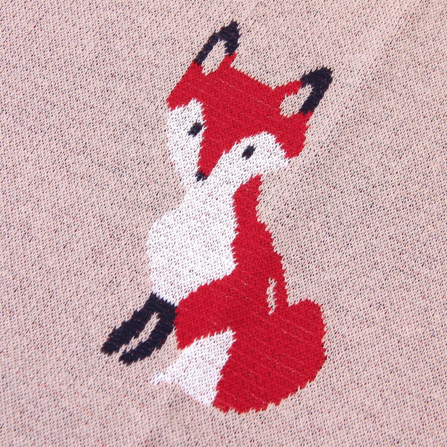 Baby Spring And Autumn Blanket Cartoon Fox Knitted Blanket Baby Holding Blanket Baby Wholesale Clothing