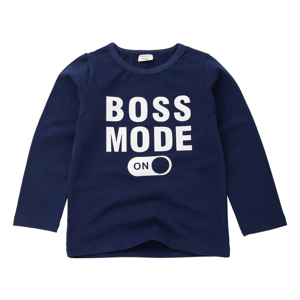 Boys Boss Mode Long Sleeve T Shirts Wholesale