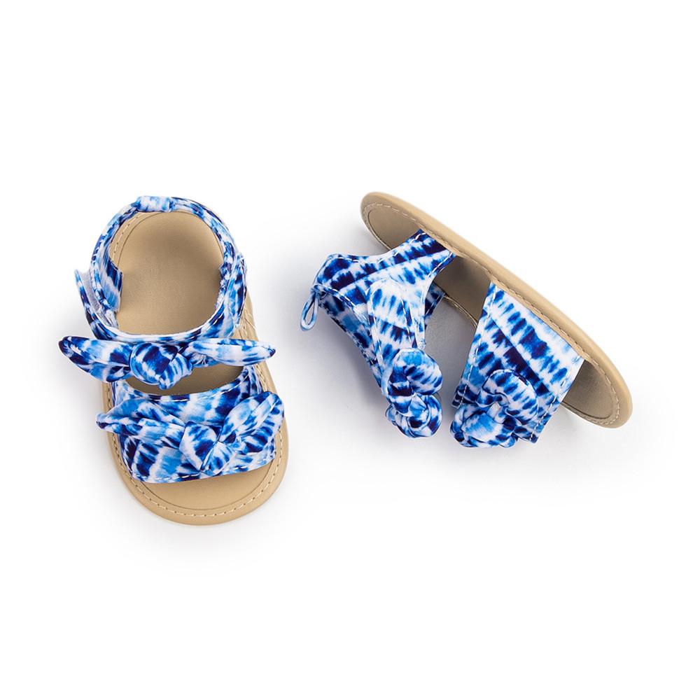 Baby Girls Bow Decor Tie Dye Sandals baby boy clothes wholesale