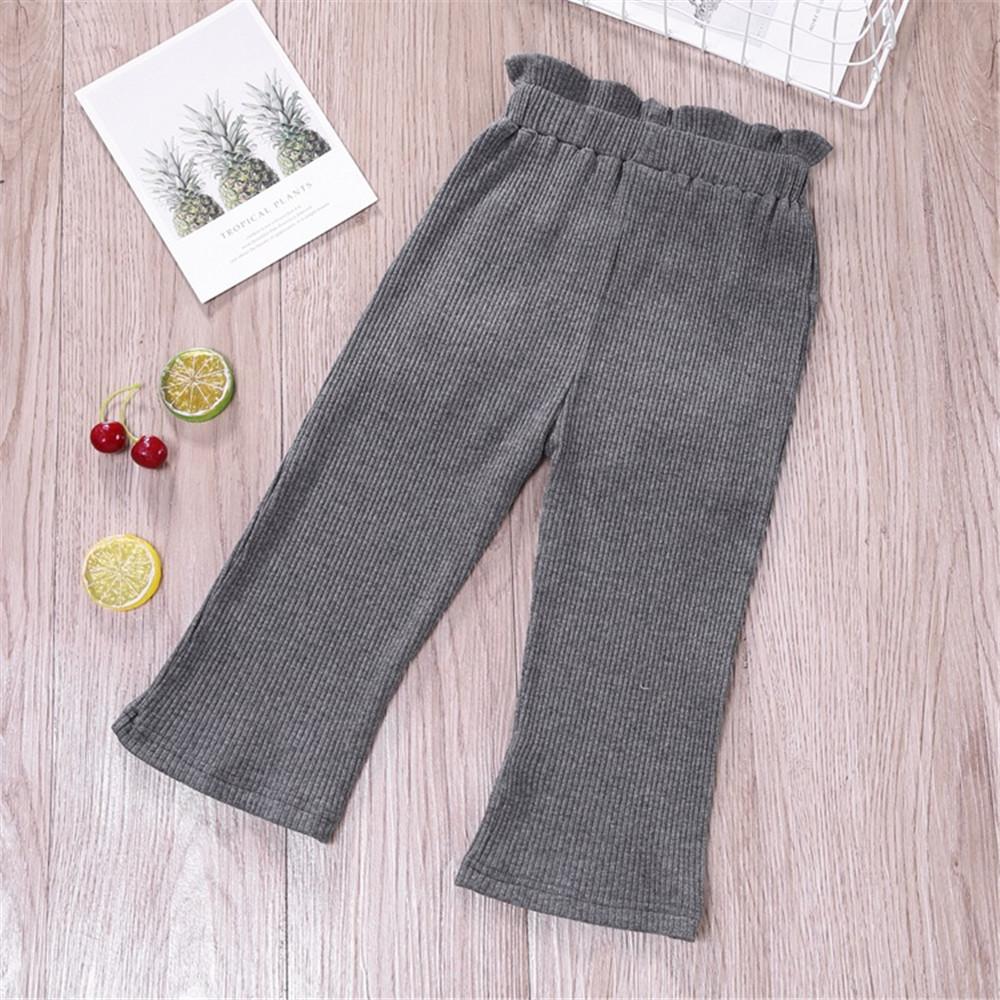 Toddler Girls Bow Solid Pocket Pants Wholesale Girls Leggings