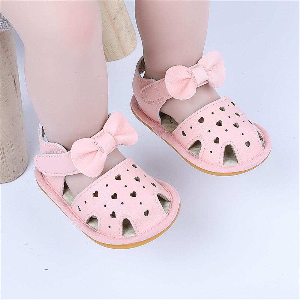 Baby Girls Bow Solid Sandals Wholesale Kids Sandals