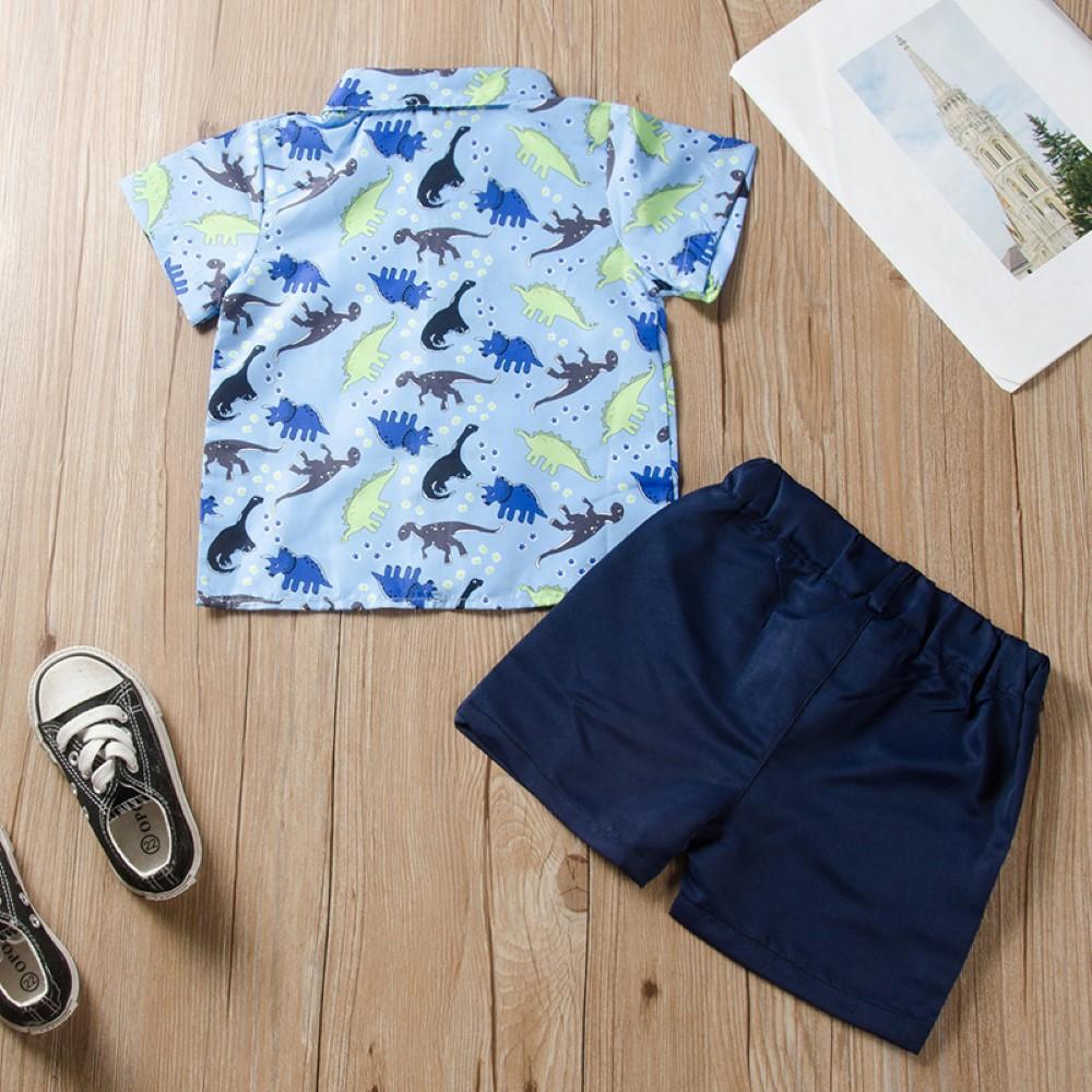 Boy Summer Short Sleeve Shirt & Shorts Toddler Boy Set