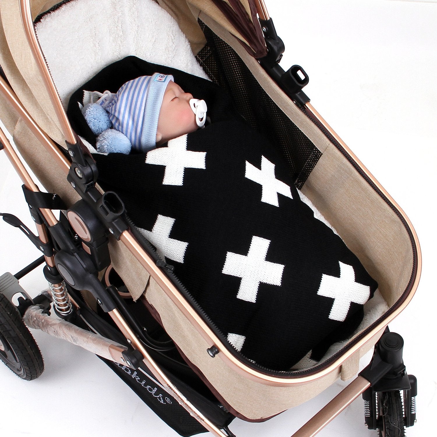 Boys And Girls Knitted Cross Tower Blanket Baby Stroller Cover Quilt Baby Wholesale Clothing