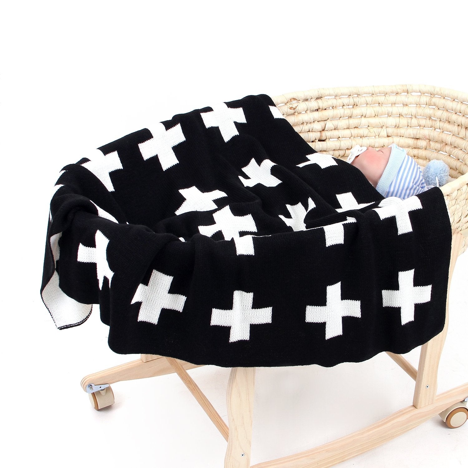 Boys And Girls Knitted Cross Tower Blanket Baby Stroller Cover Quilt Baby Wholesale Clothing