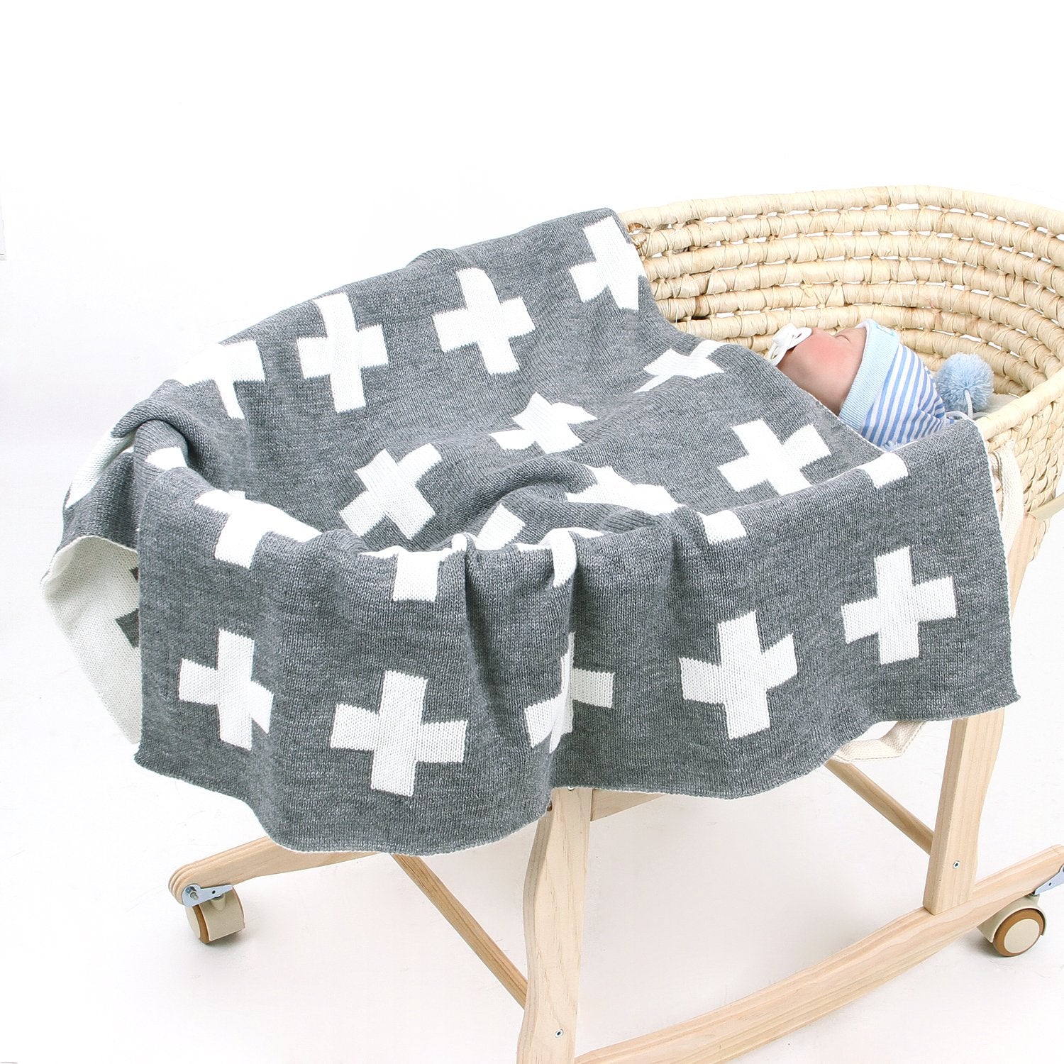 Boys And Girls Knitted Cross Tower Blanket Baby Stroller Cover Quilt Baby Wholesale Clothing