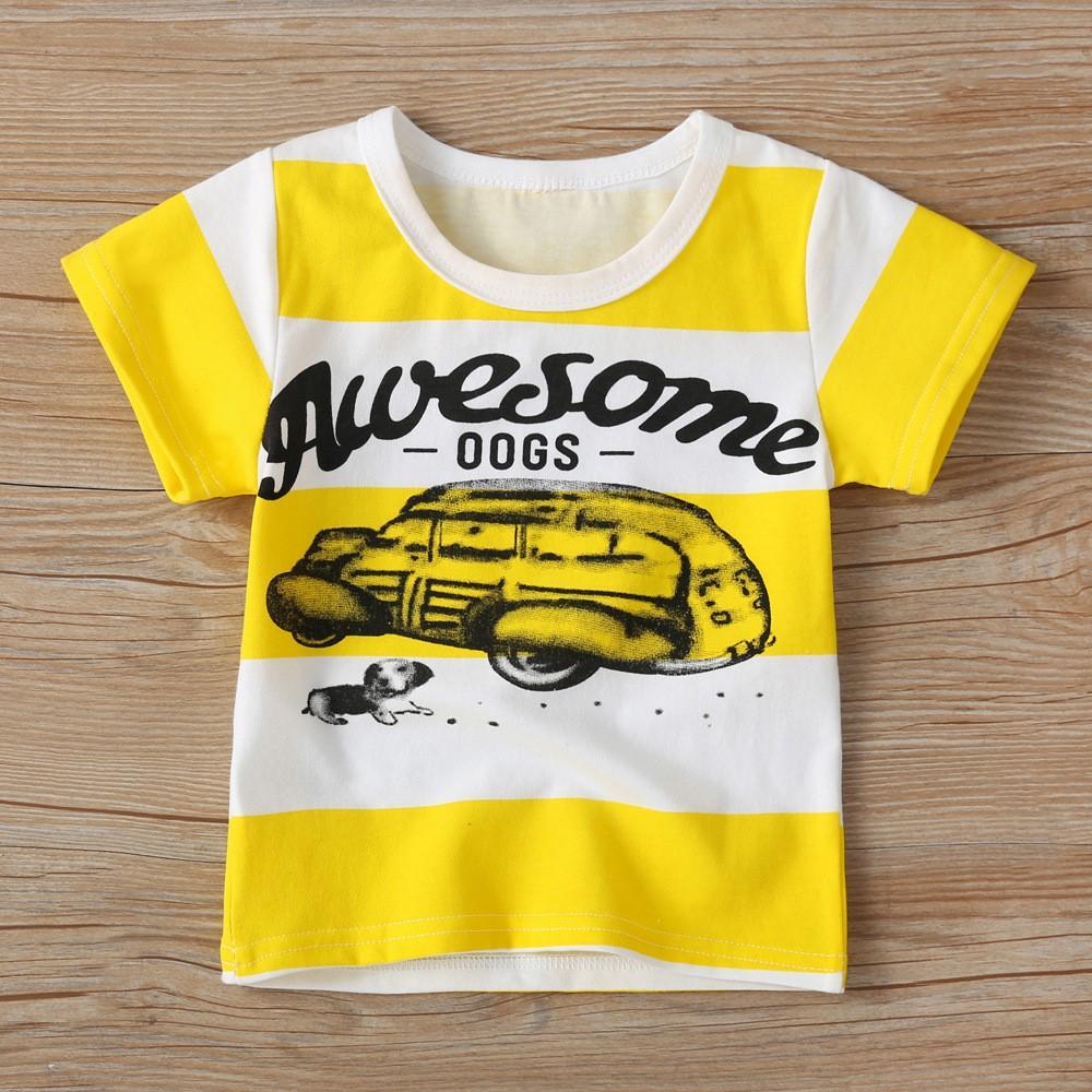 Boys Car Stripe Pattern Top & Jean Wholesale Toddler Boy Clothes