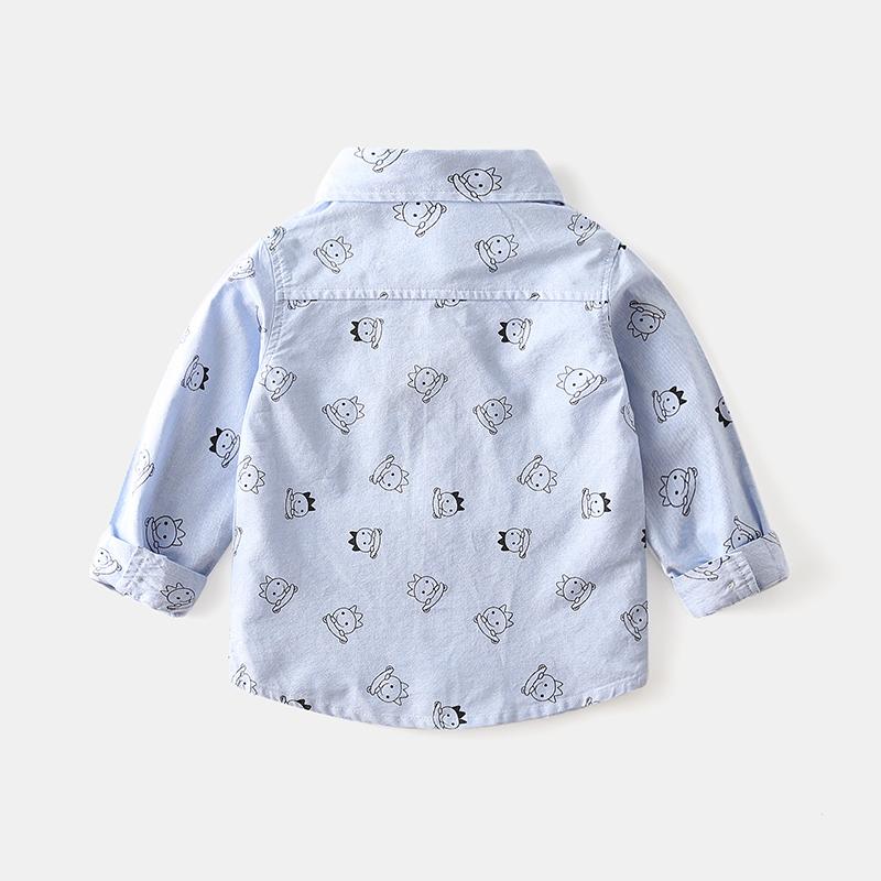 Boys Cartoon Print Shirt Long-Sleeved Top Wholesale Childrens Clothing