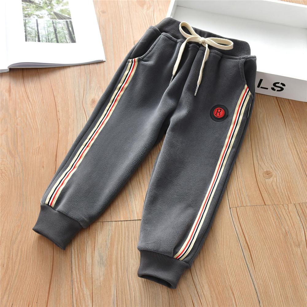 Boys Casual Solid Color Striped Pants Wholesale Boys Clothing