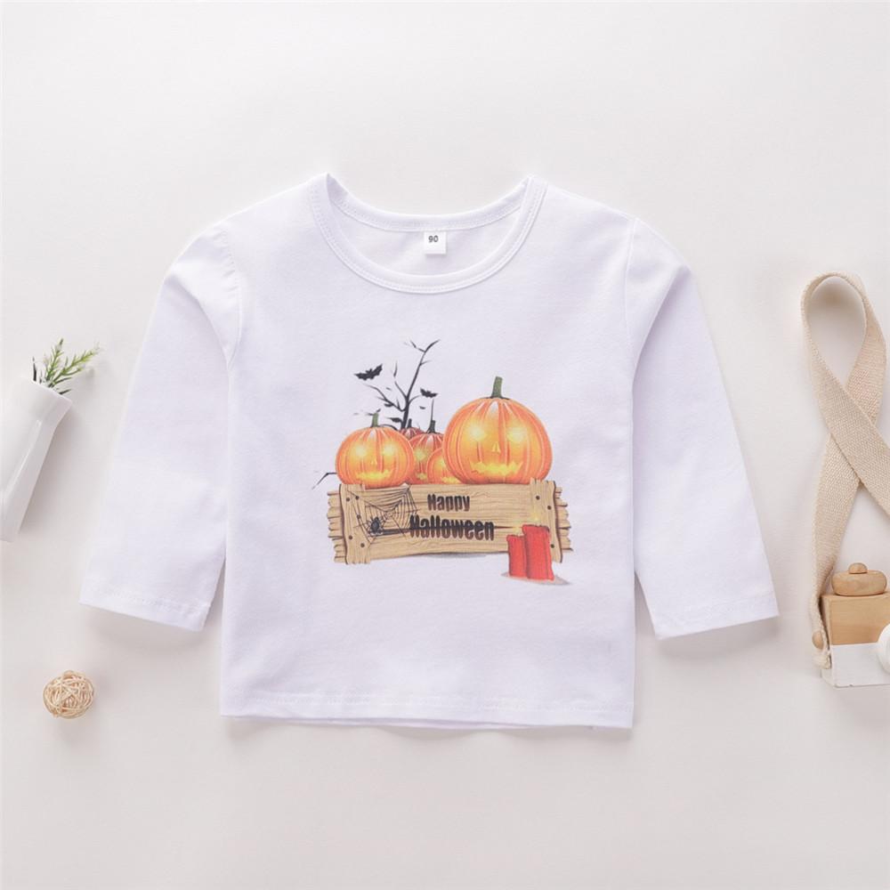 Boys Halloween Pumpkin Printed Top Boy Wholesale Clothing