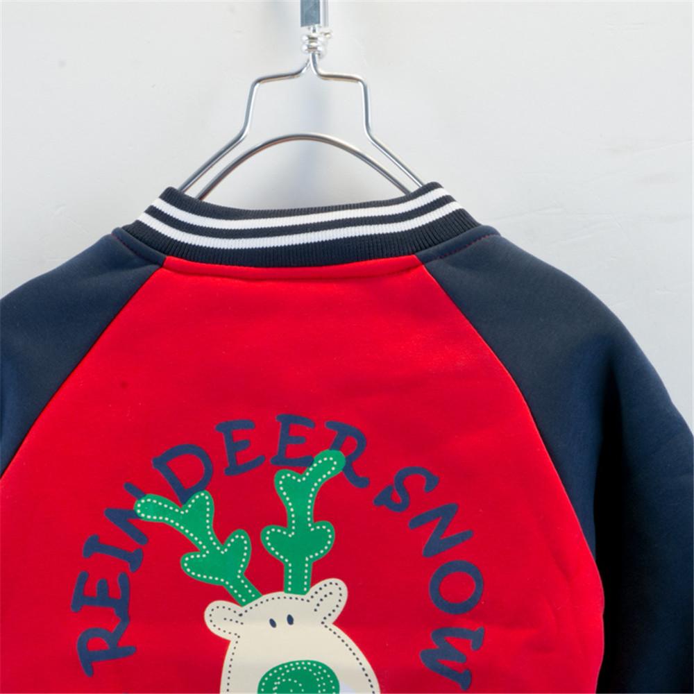 Boys Long Sleeve Deer Printed Jacket Baby Boys Clothing Wholesale