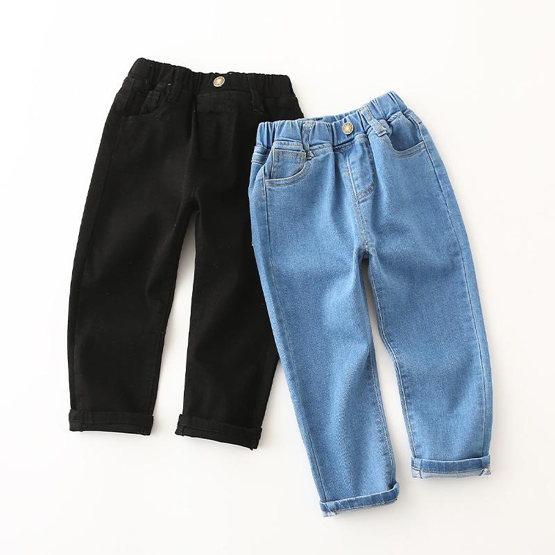 Boys Mid-Rise Slim-Fit Jeans Solid Color Sweatpants Boys Wholesale Clothing