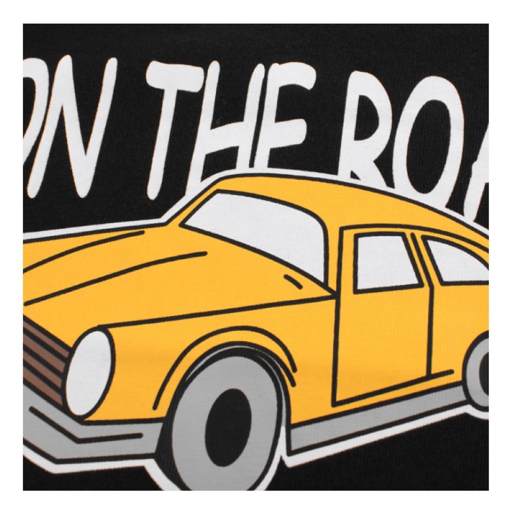 Boys On The Road Car Pattern Splicing Color Long Sleeves Shirt Boy Clothes Wholesale