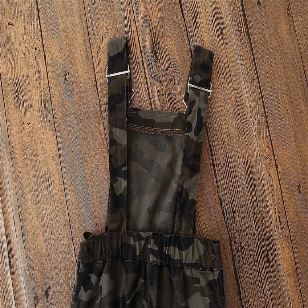 Boys Skull Pattern Vest Camouflage Overalls Suits Little Boy Boutique Wholesale