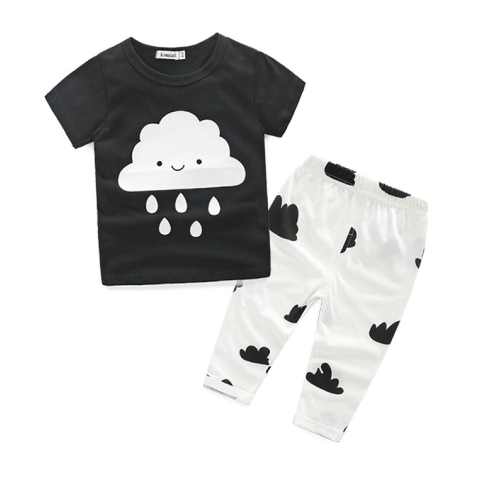 Boys Summer Baby Boy Printed Short Sleeve T-Shirt & Shorts Baby Clothes Wholesale Bulk